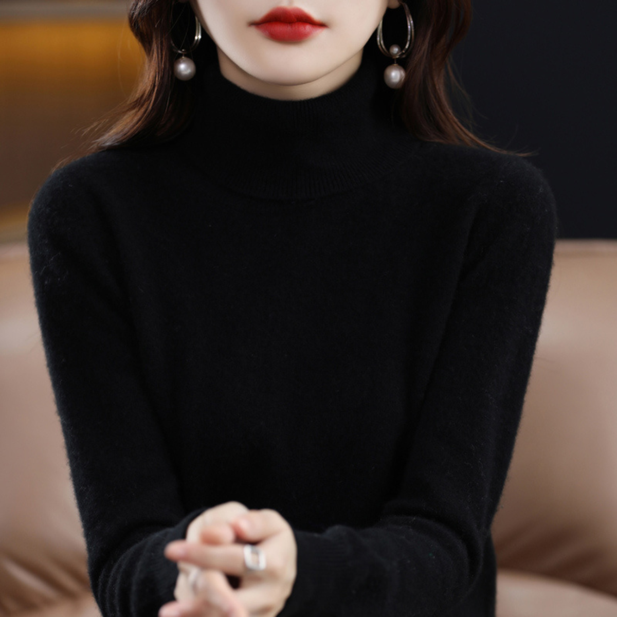 Women&#39;s Cashmere Turtleneck Sweater