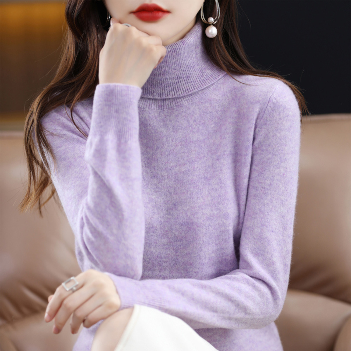Women&#39;s Cashmere Turtleneck Sweater