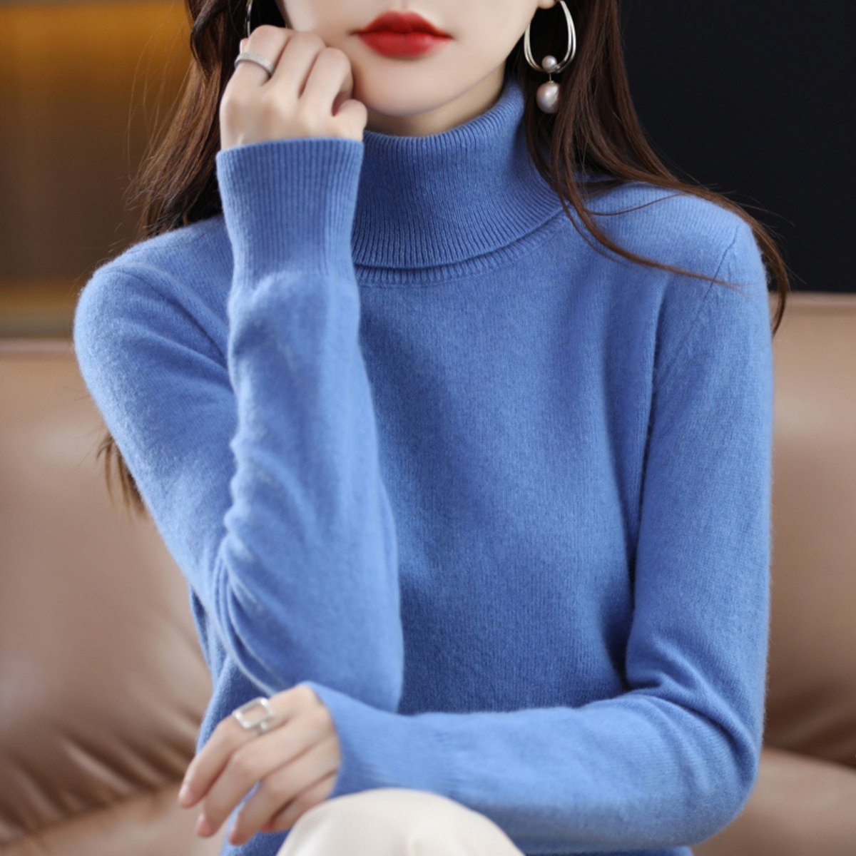 Women&#39;s Cashmere Turtleneck Sweater
