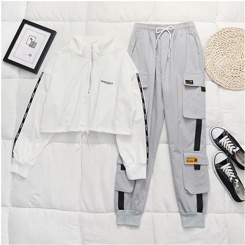 Women&#39;s Casual Cargo Pants With Adjustable Waistband