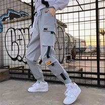 Women&#39;s Casual Cargo Pants With Adjustable Waistband