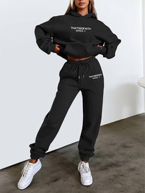Women&#39;s Casual Jogging Pants And Pullover Set