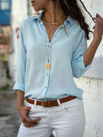 Women&#39;s Chiffon Blouse Relaxed Fit