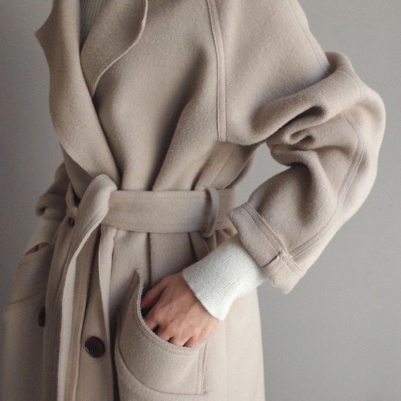 Women&#39;s Classic Belted Trench Coat
