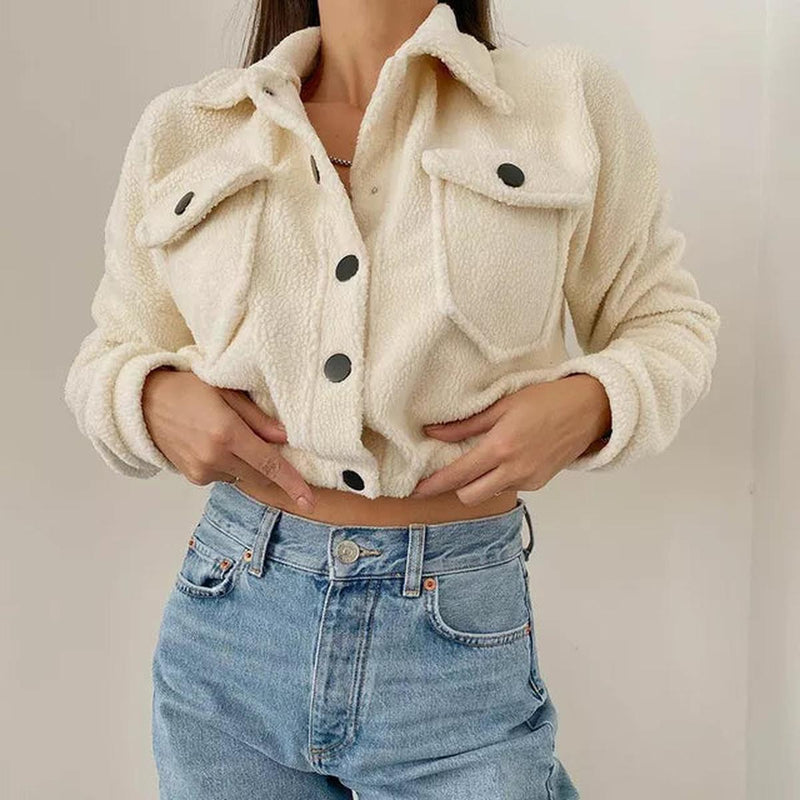 Women&#39;s Classic Bomber Jacket With Elastic Cuffs