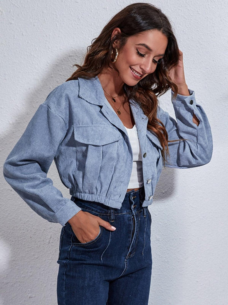 Women&#39;s Classic Solid Color Jacket