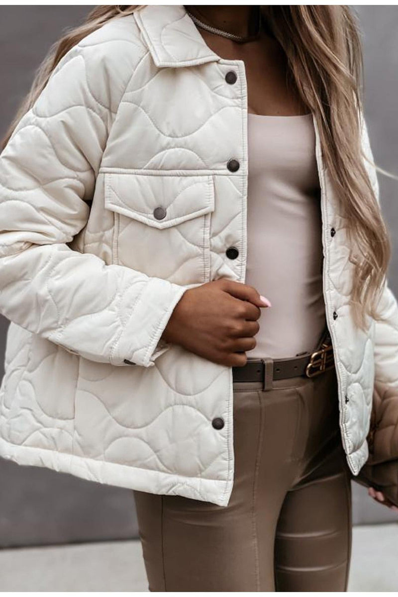 Women&#39;s Classic Versatile Jacket With Pockets