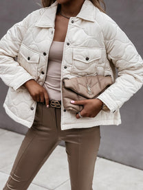 Women&#39;s Classic Versatile Jacket With Pockets