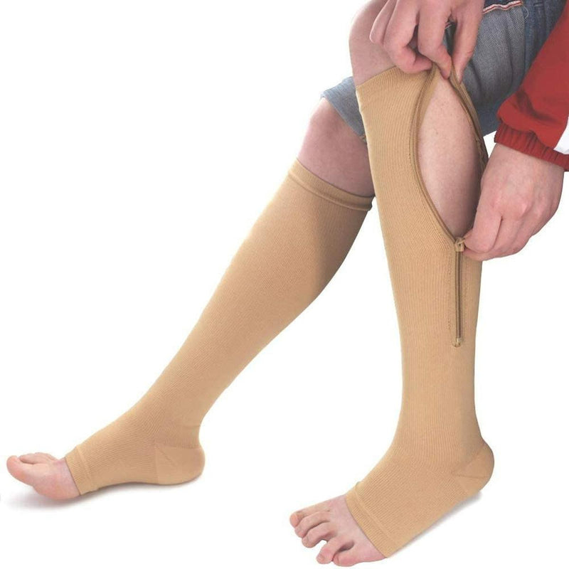 Women&#39;s Compression Socks With Zipper