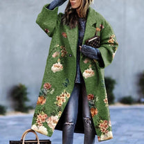 Women&#39;s Cotton Autumn Jacket With Pockets And Relaxed Fit