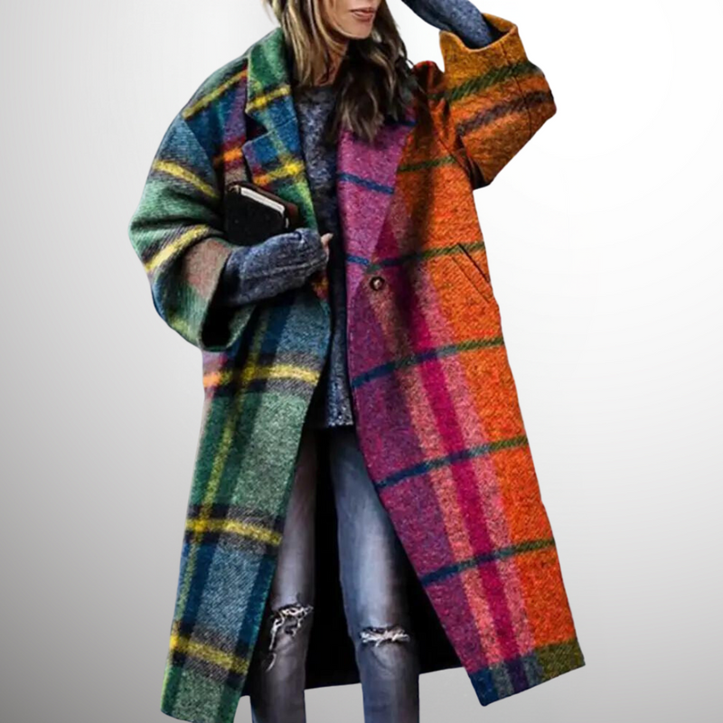 Women&#39;s Cotton Autumn Jacket With Pockets And Relaxed Fit