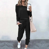 Women&#39;s Cotton Blend Relaxed Fit Loungewear Set