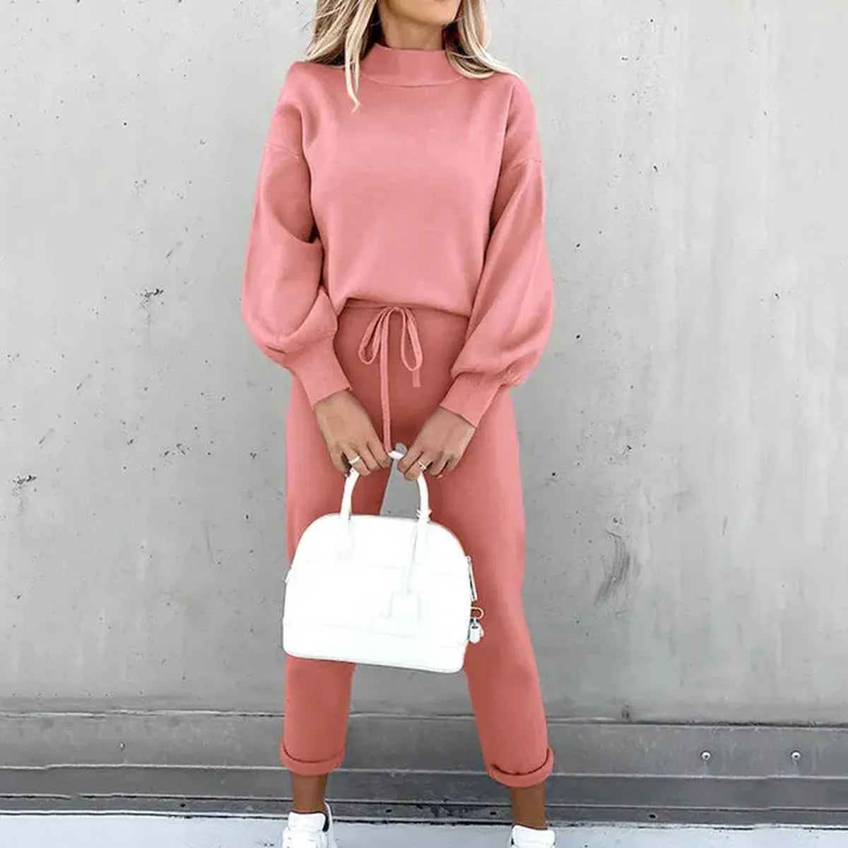 Women&#39;s Cotton Blend Relaxed Fit Tracksuit Set