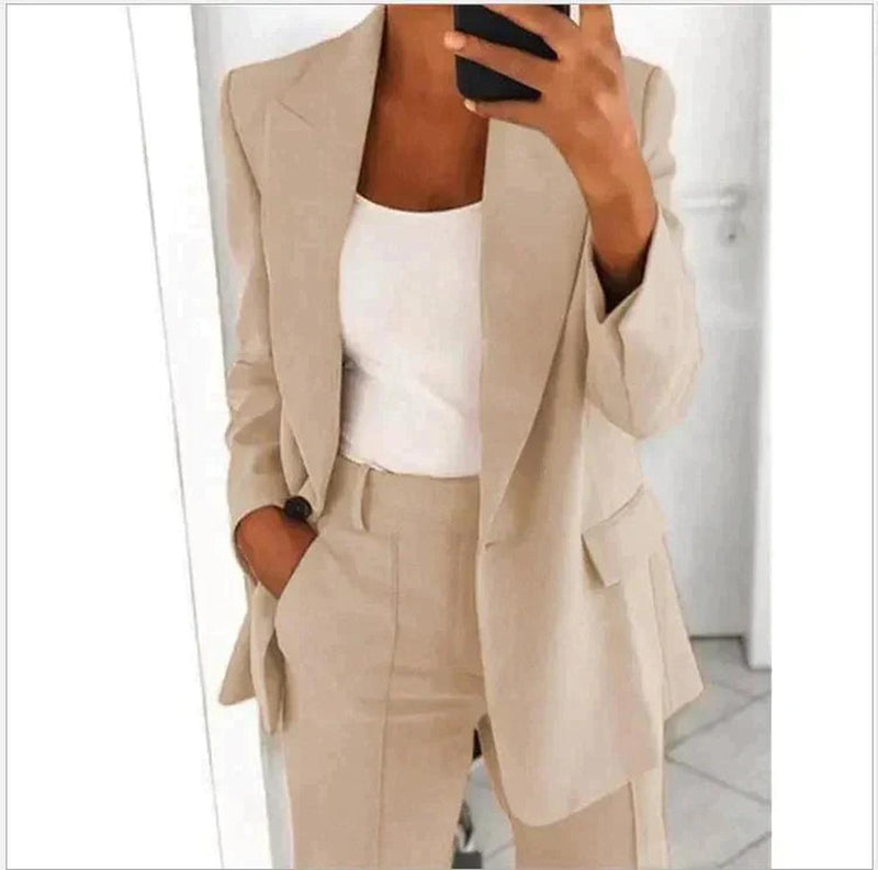 Women&#39;s Cotton Blend Suit Set