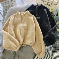 Women&#39;s Cozy Fleece Pullover Sweater