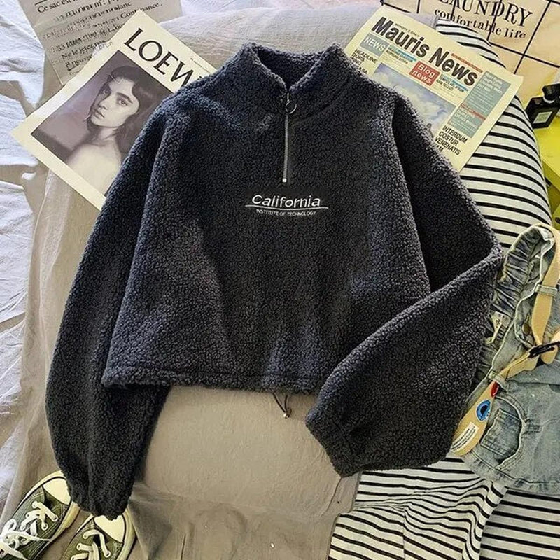 Women&#39;s Cozy Fleece Pullover Sweater