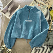 Women&#39;s Cozy Fleece Pullover Sweater