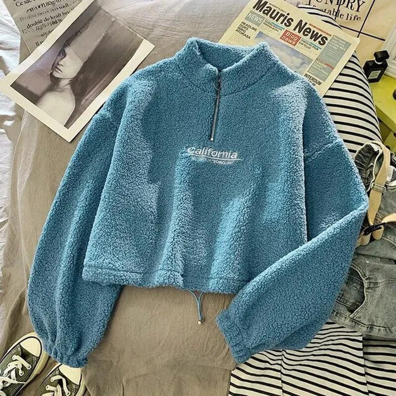 Women&#39;s Cozy Fleece Pullover Sweater