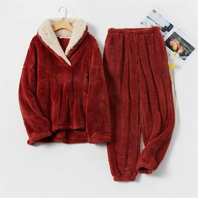 Women&#39;s Cozy Pajama Sets Warm Soft Lounge Wear