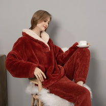 Women&#39;s Cozy Pajama Sets Warm Soft Lounge Wear