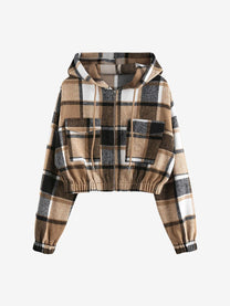 Women&#39;s Cropped Jacket Fashionable Versatile Design