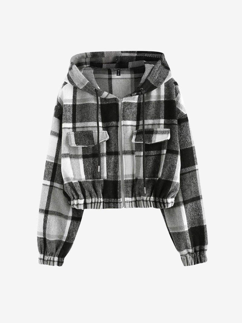 Women&#39;s Cropped Jacket Fashionable Versatile Design