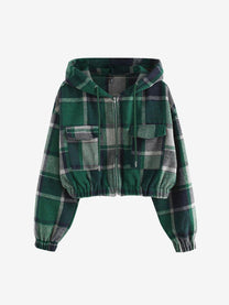 Women&#39;s Cropped Jacket Fashionable Versatile Design