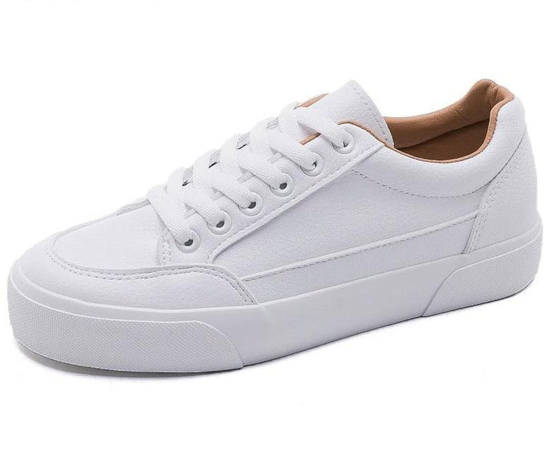 Women&#39;s Cushioned Lace-Up Sneakers With Non-Slip Rubber Outsole