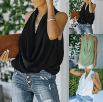 Women&#39;s Deep Neckline Top - Spring Collection 2025