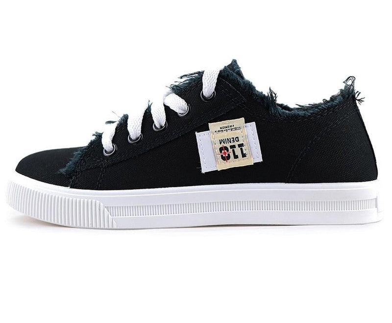 Women&#39;s Denim Sneakers With Non-Slip Sole