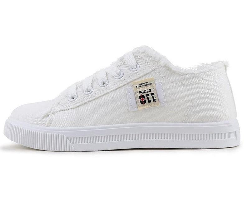 Women&#39;s Denim Sneakers With Non-Slip Sole