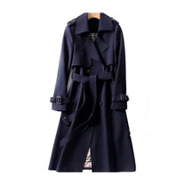 Women&#39;s Double-Breasted Trench Coat With Belt