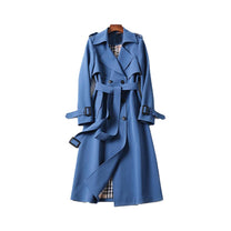 Women&#39;s Double-Breasted Trench Coat With Belt