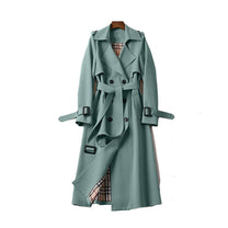 Women&#39;s Double-Breasted Trench Coat With Belt