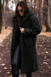 Women&#39;s Double-Breasted Trench Coat With Removable Belt