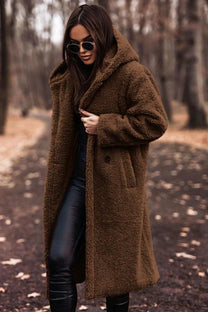 Women&#39;s Double-Breasted Trench Coat With Removable Belt