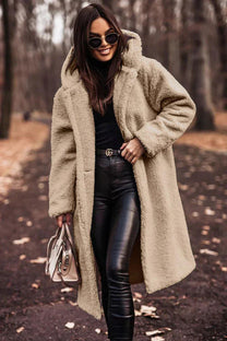 Women&#39;s Double-Breasted Trench Coat With Removable Belt