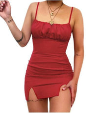 Women&#39;s Double-Slit Summer Dress
