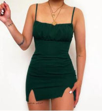 Women&#39;s Double-Slit Summer Dress