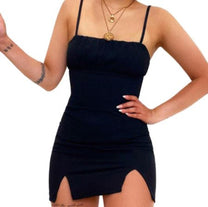 Women&#39;s Double-Slit Summer Dress