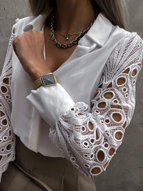 Women&#39;s Elegant Blouse With Feminine Details