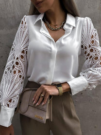 Women&#39;s Elegant Blouse With Feminine Details
