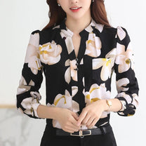 Women&#39;s Elegant Chiffon Blouse Spring Collection