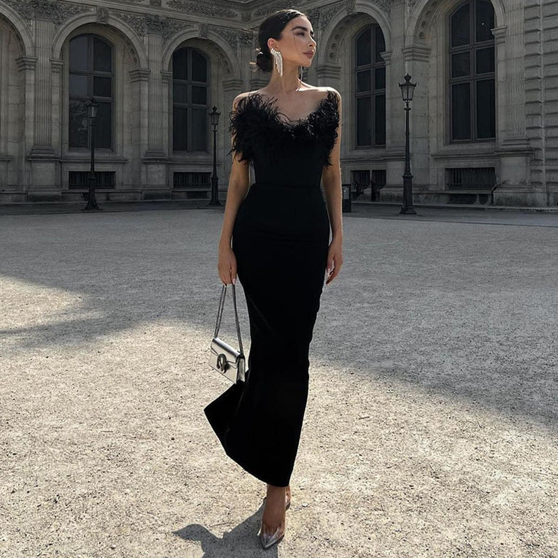 Women&#39;s Elegant Evening Dress With Intricate Detailing