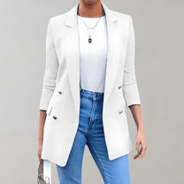 Women&#39;s Elegant Hooded Blazer Tailored Fit