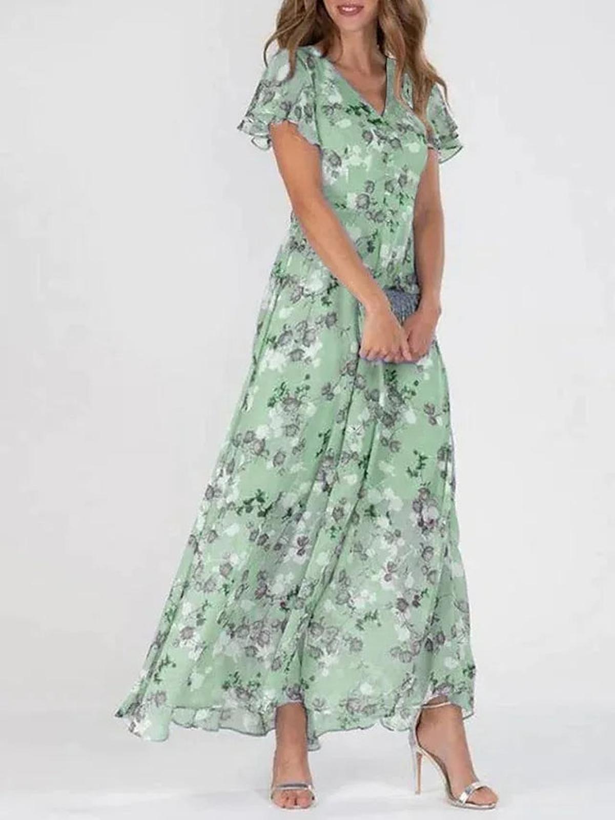 Women&#39;s Elegant Midi Dress With Flattering Fit