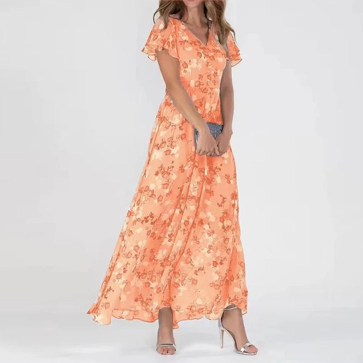 Women&#39;s Elegant Midi Dress With Flattering Fit
