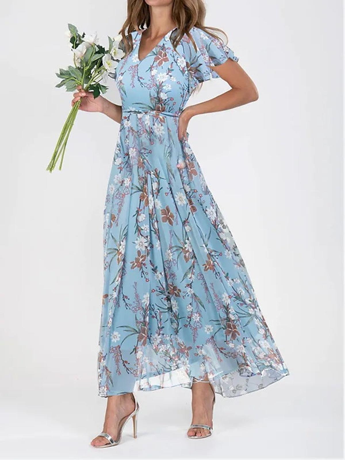 Women&#39;s Elegant Midi Dress With Flattering Fit