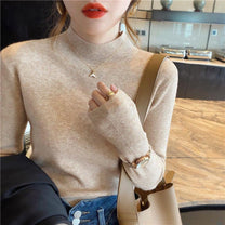 Women&#39;s Elegant Minimalist Pullover Sweater