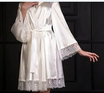Women&#39;s Elegant Nightgown With Lace Details